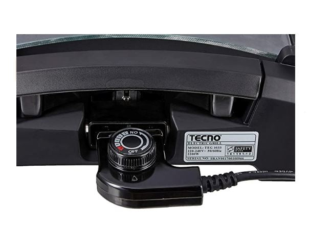 Tecno Uno TEG 1033 Electric Grill Black 5 Temp Control