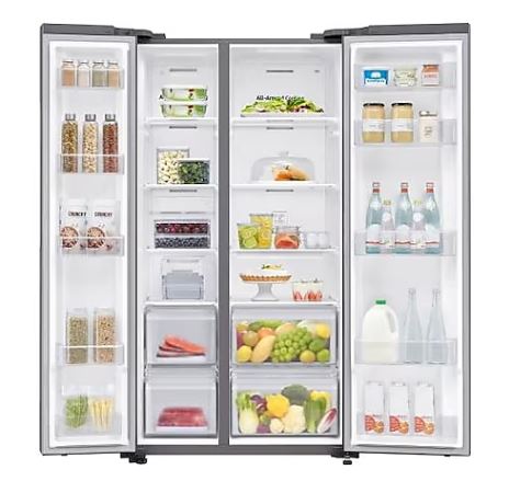Samsung RS62R5004M9/SS 647L Side-by-side Refrigerator SpaceMax™, 2 Ticks