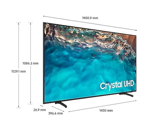 SAMSUNG 85" Crystal UHD 4K BU8000 UA85BU8000KXXS SMART TV