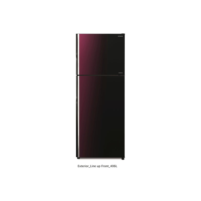 HITACHI 407L 2 DOOR FRIDGE R-VGX480PMS9-XRZ