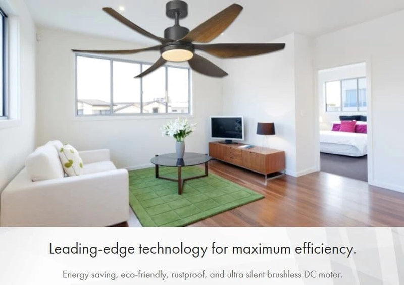 Fanco Heli 66" Madeira DC Ceiling Fan