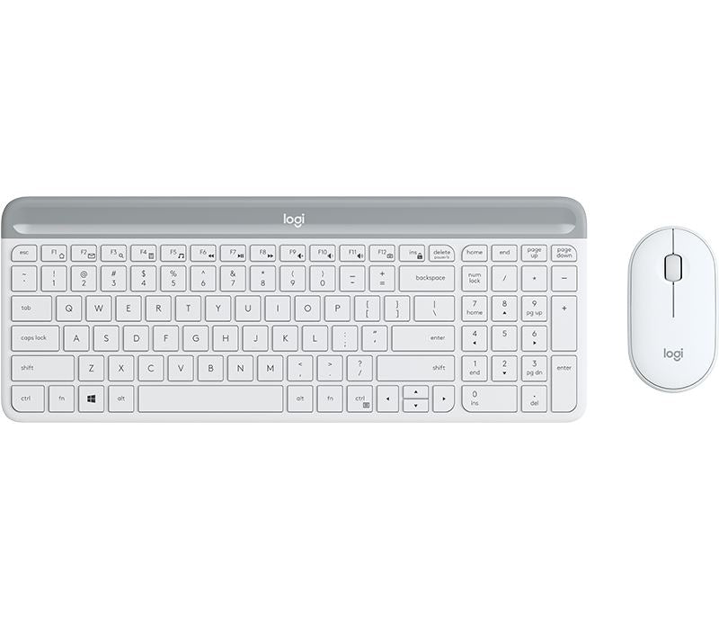 LOGITECH MK470 WIRELESS SLIM COMBO WHITE | Lion City Company.