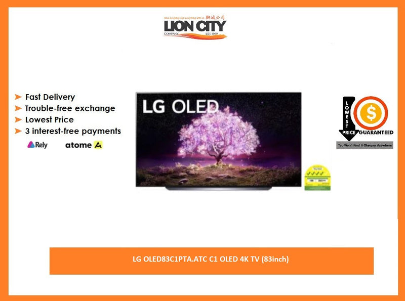 LG OLED83C1PTA.ATC C1 OLED 4K TV (83inch)