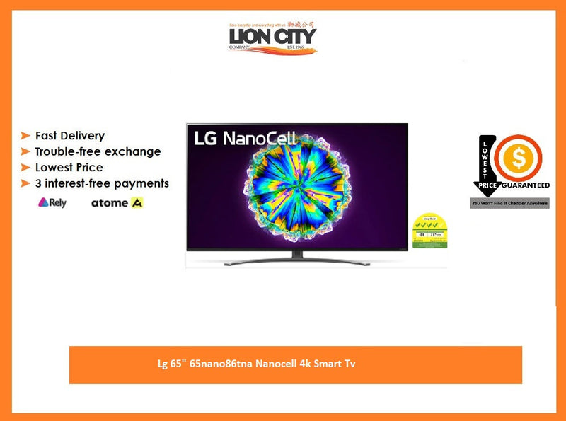 Lg 65" 65nano86tna Nanocell 4k Smart Tv