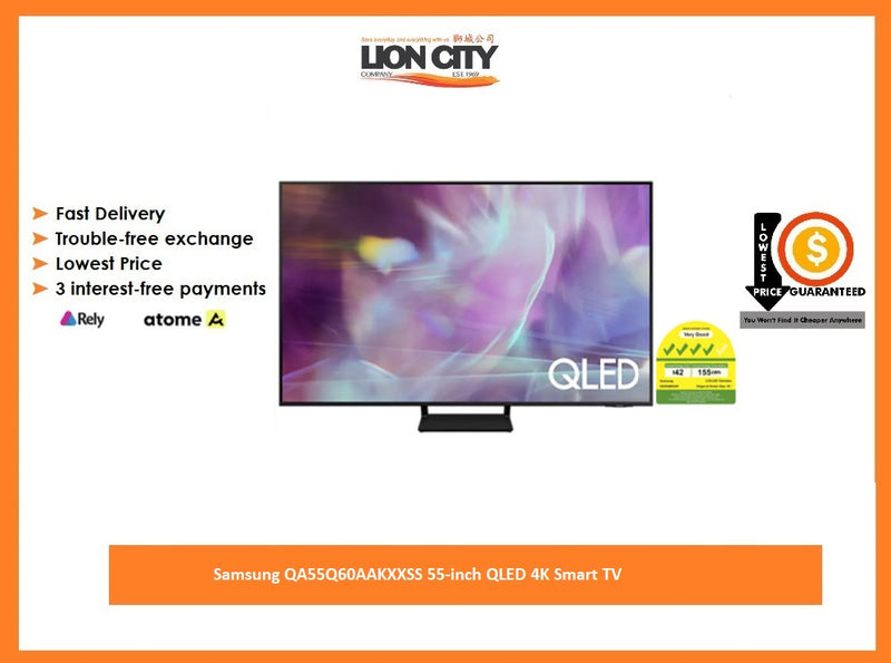 Samsung QA55Q60AAKXXSS 55-inch QLED 4K Smart TV