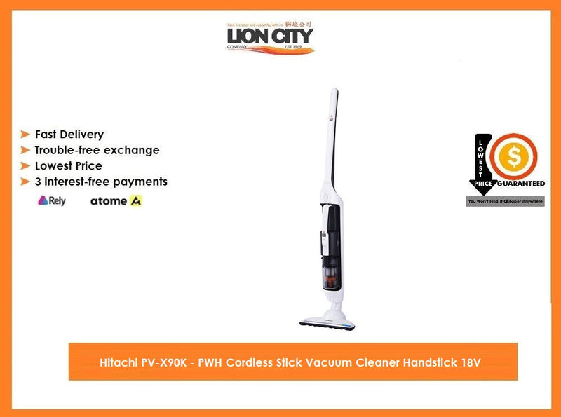 Hitachi PV-X90K - PWH Cordless Stick Vacuum Cleaner Handstick 18V