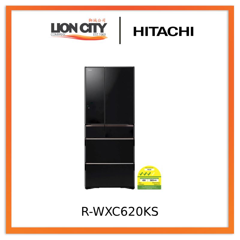 Hitachi RWXC620KS - XK/XW/XH 474L Smart Multi-door Fridge