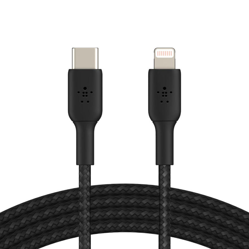 Belkin Master CAA004bt1MBK BOOST↑CHARGE™ Braided USB-C to Lightning Cable | Lion City Company.