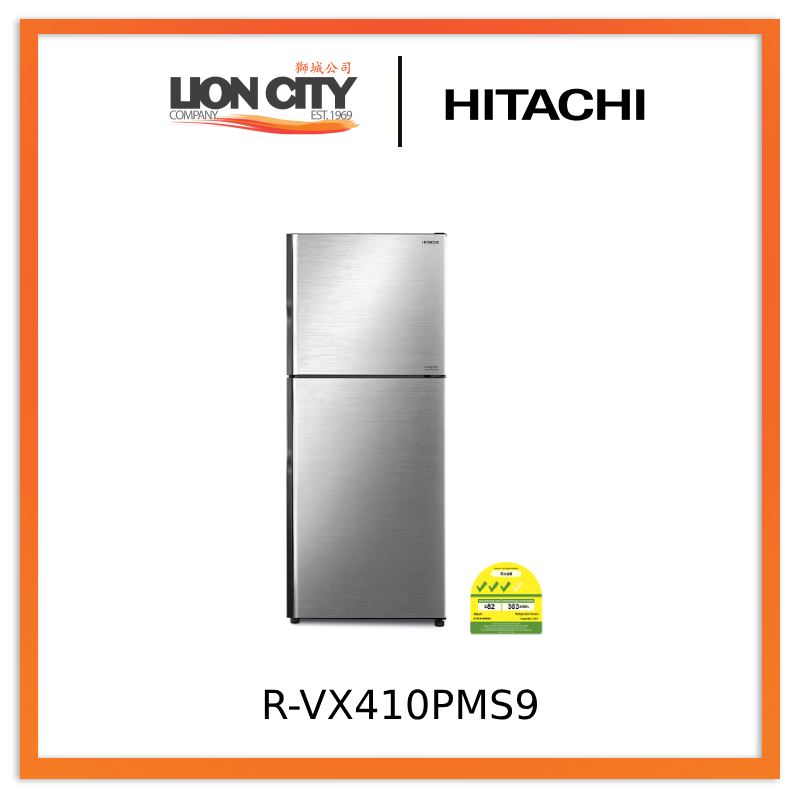 Hitachi R-VX410PMS9 - BSL / BBK 2-Door Deluxe Stylish Inverter Refrigerator